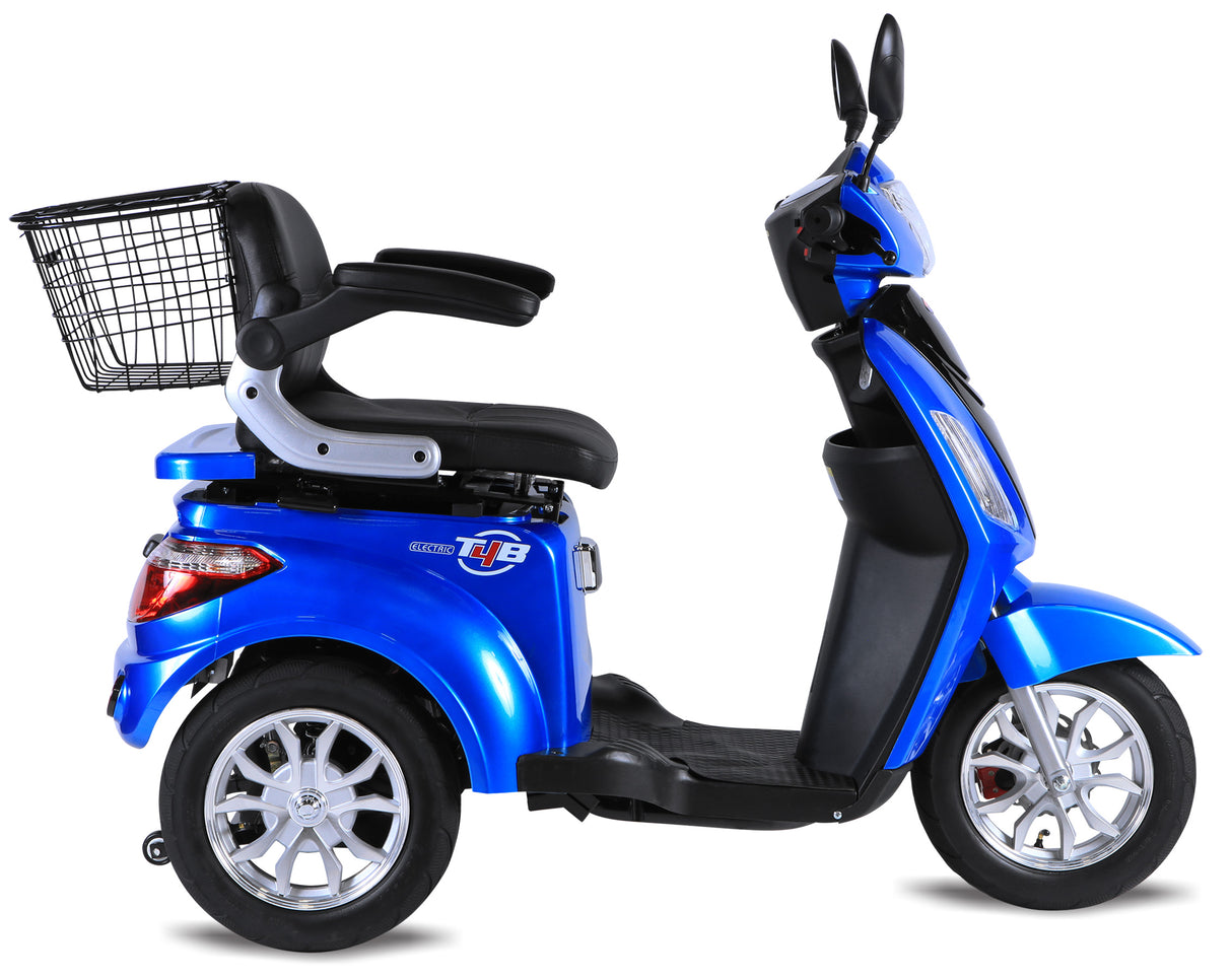 T4B Single Mobility Electric Scooter 500W 48v20ah (Blue)