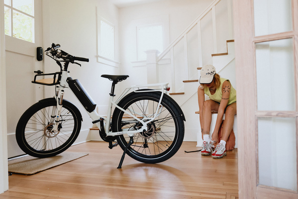 SURFACE604 - V Rook Low Step 500W Commuter in side of a house beside front door.