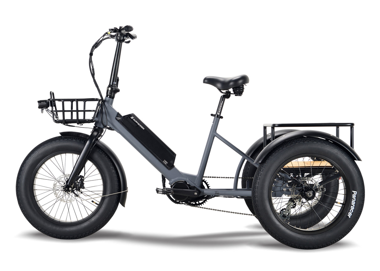 Surface 604 Trio Folding eTrike w/ 500-Watt Mid-Drive