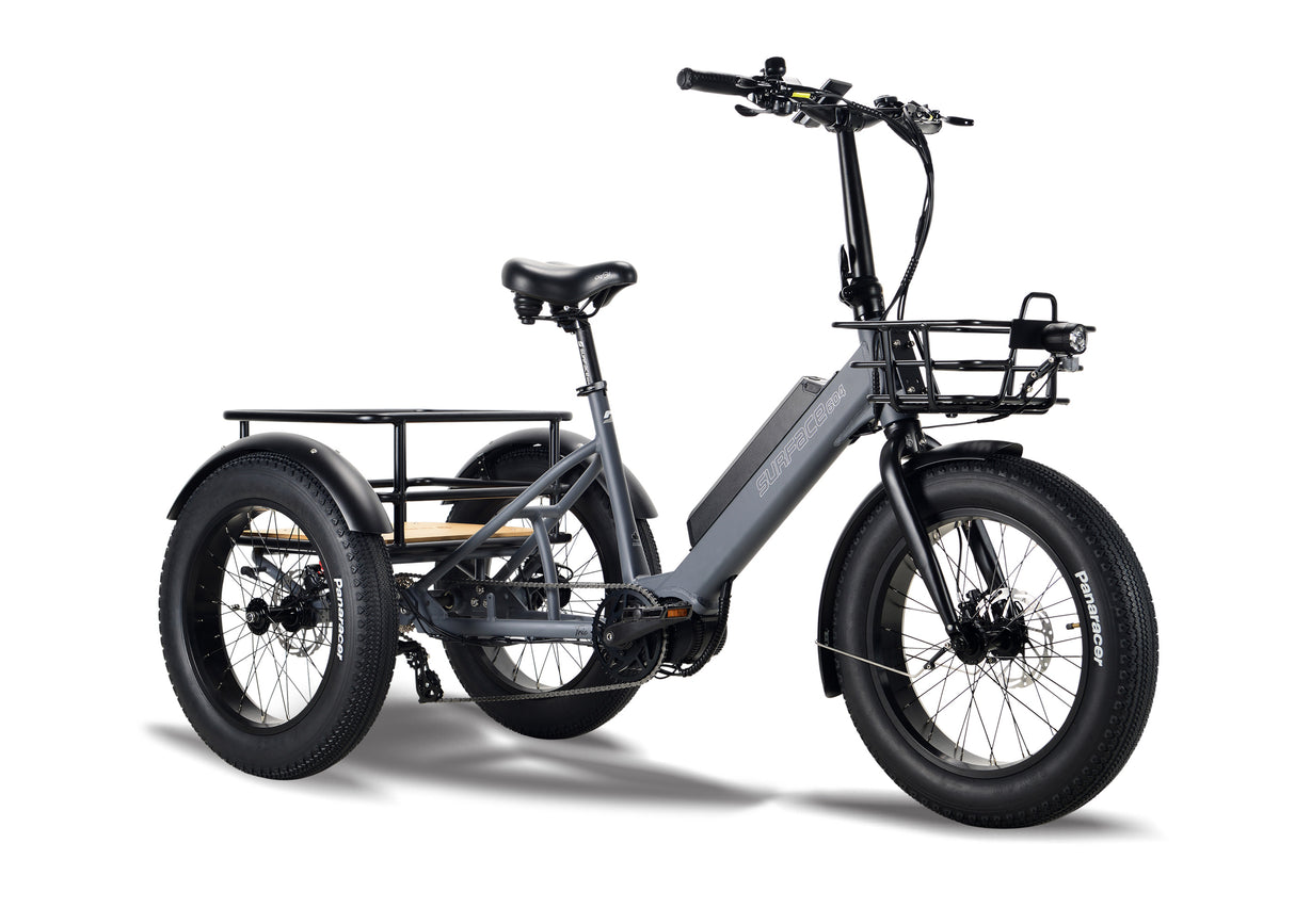 Surface 604 Trio Folding eTrike w/ 500-Watt Mid-Drive