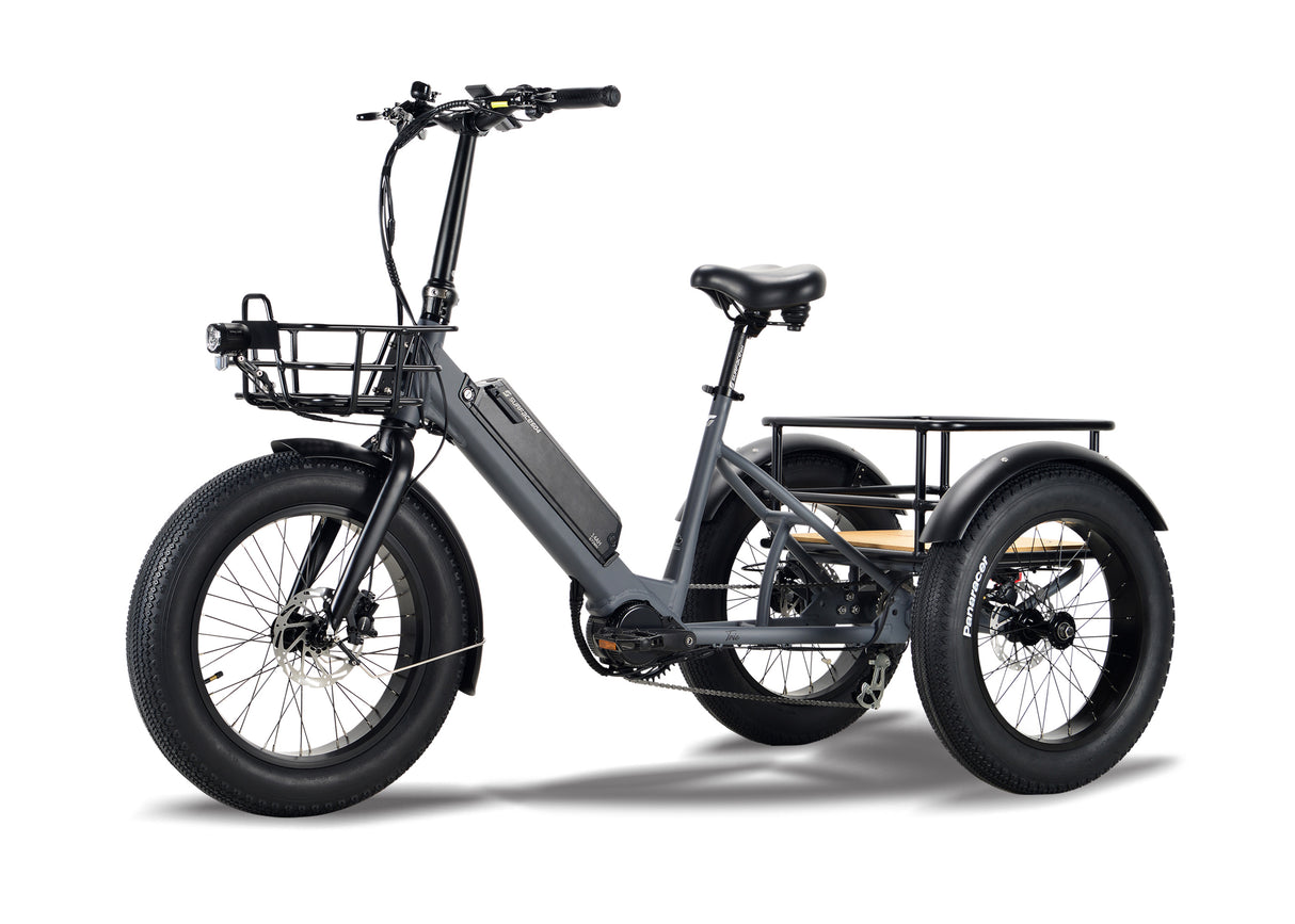 Surface 604 Trio Folding eTrike w/ 500-Watt Mid-Drive
