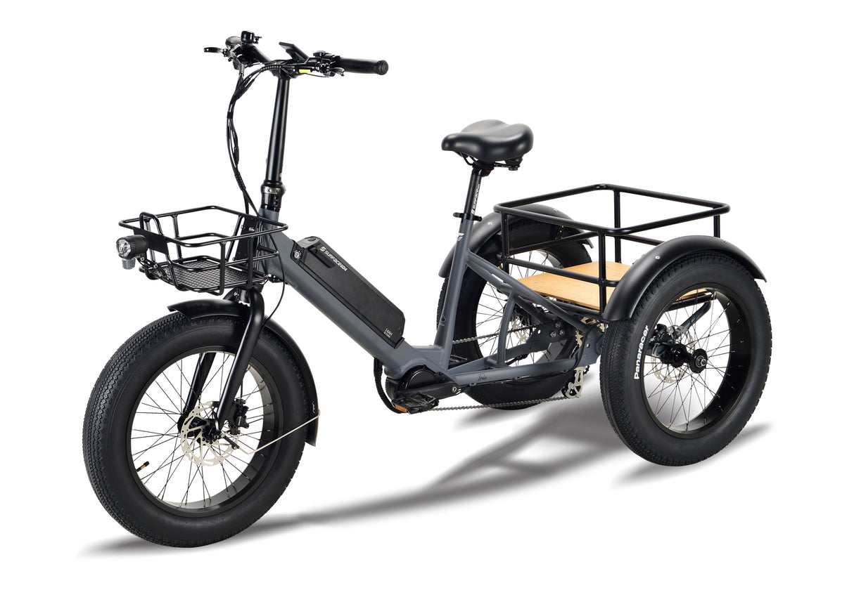Surface 604 Trio Folding eTrike w/ 500-Watt Mid-Drive