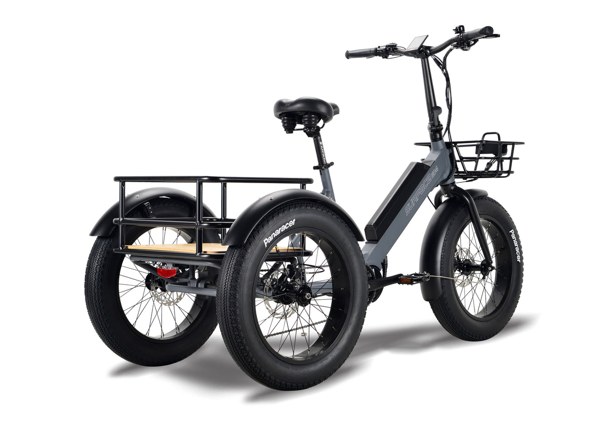 Surface 604 Trio Folding eTrike w/ 500-Watt Mid-Drive