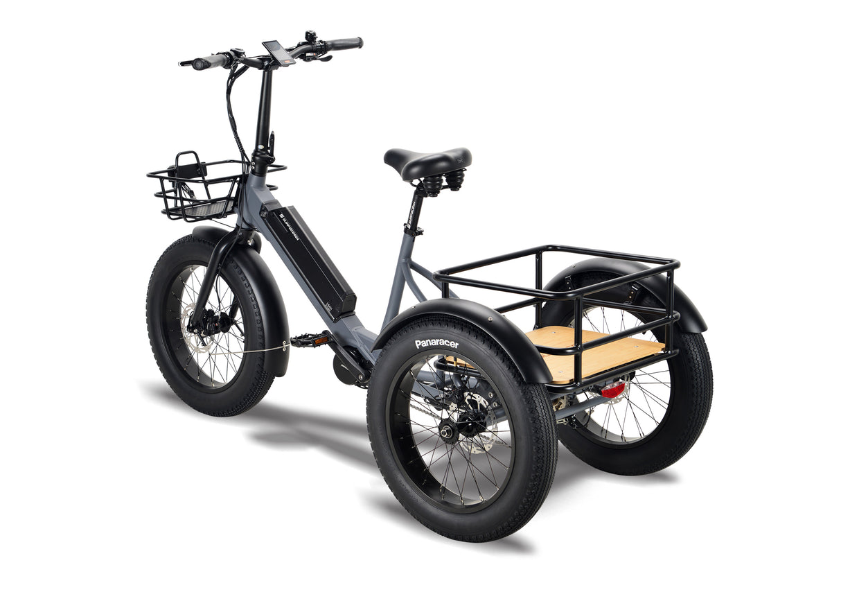 Surface 604 Trio Folding eTrike w/ 500-Watt Mid-Drive