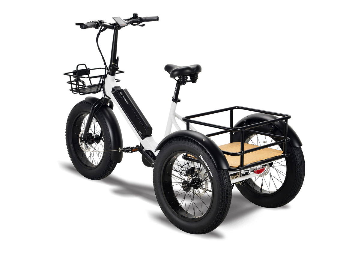 Surface 604 Trio Folding eTrike w/ 500-Watt Mid-Drive