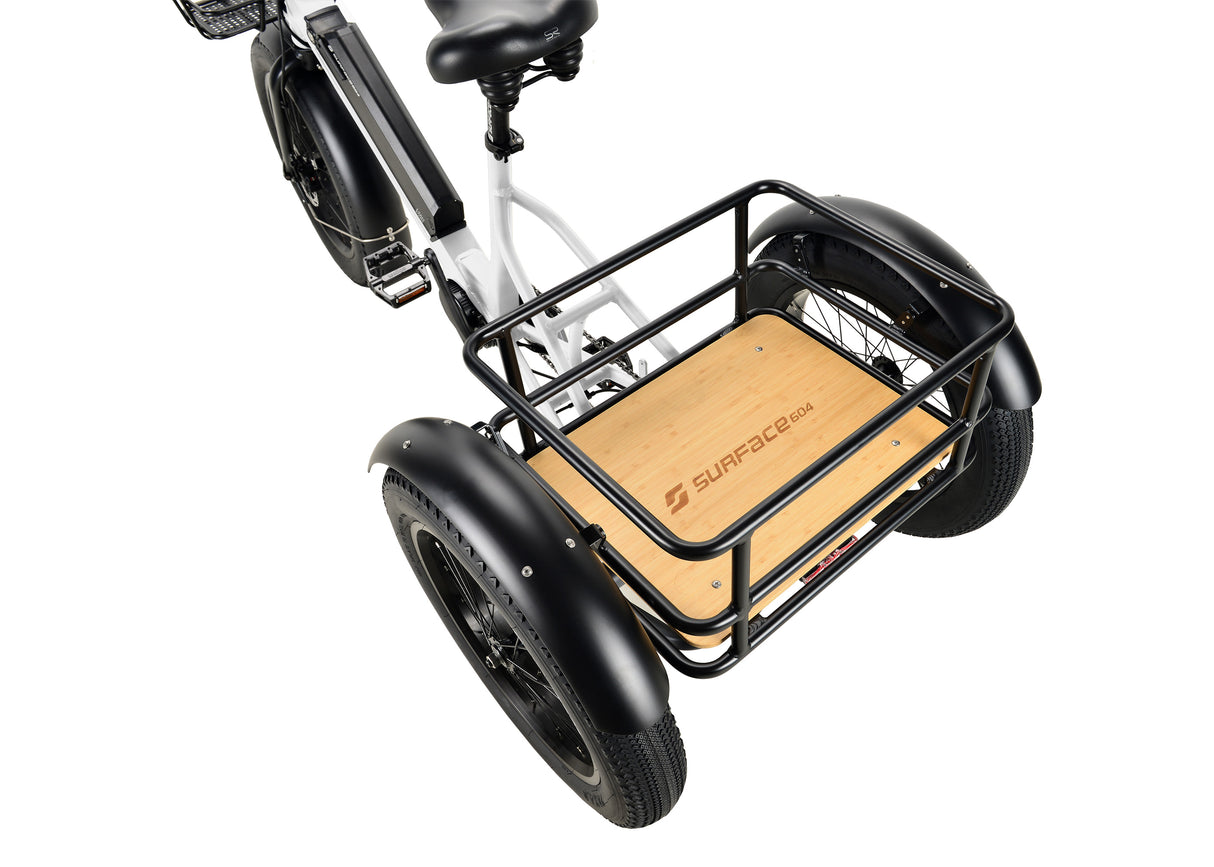 Surface 604 Trio Folding eTrike w/ 500-Watt Mid-Drive