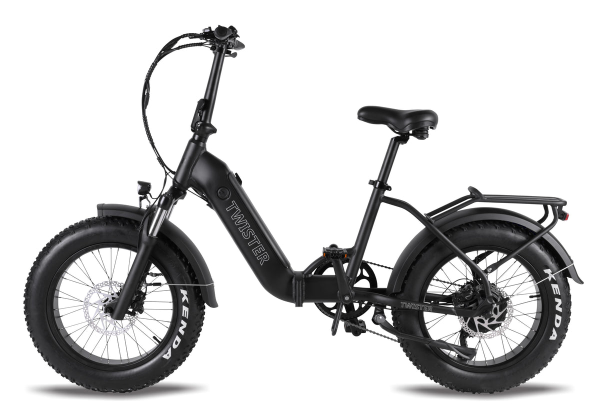 T4B TWISTER 500-Watt Folding Fat-Tire eBike