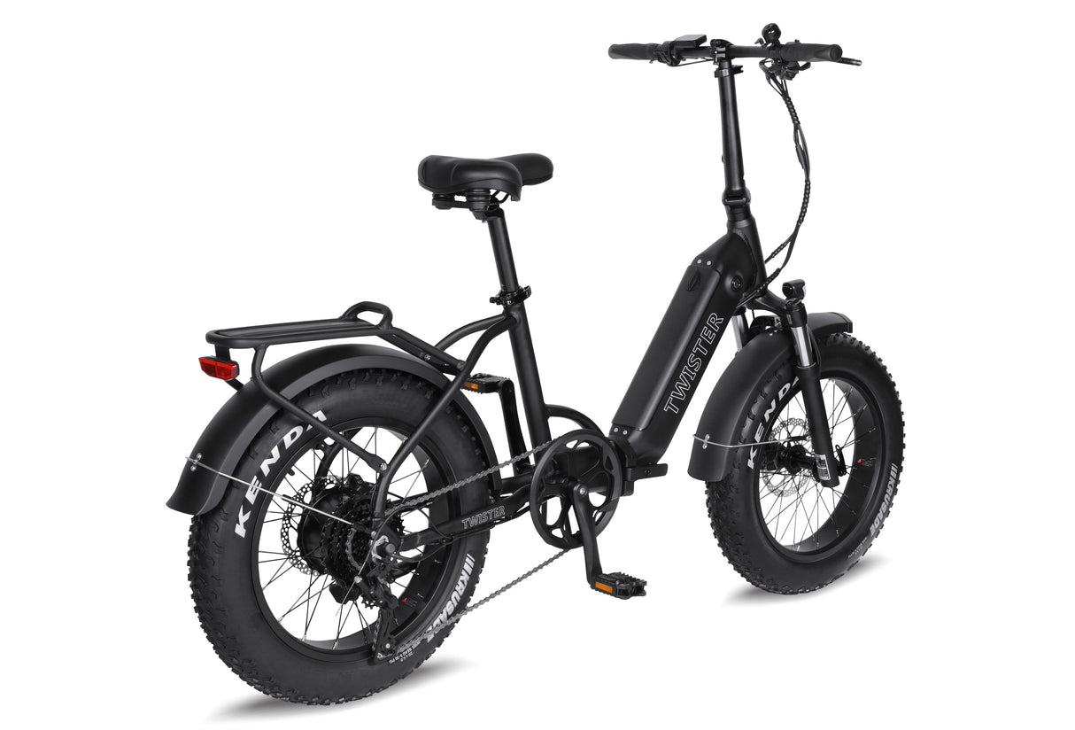 T4B TWISTER 500-Watt Folding Fat-Tire eBike