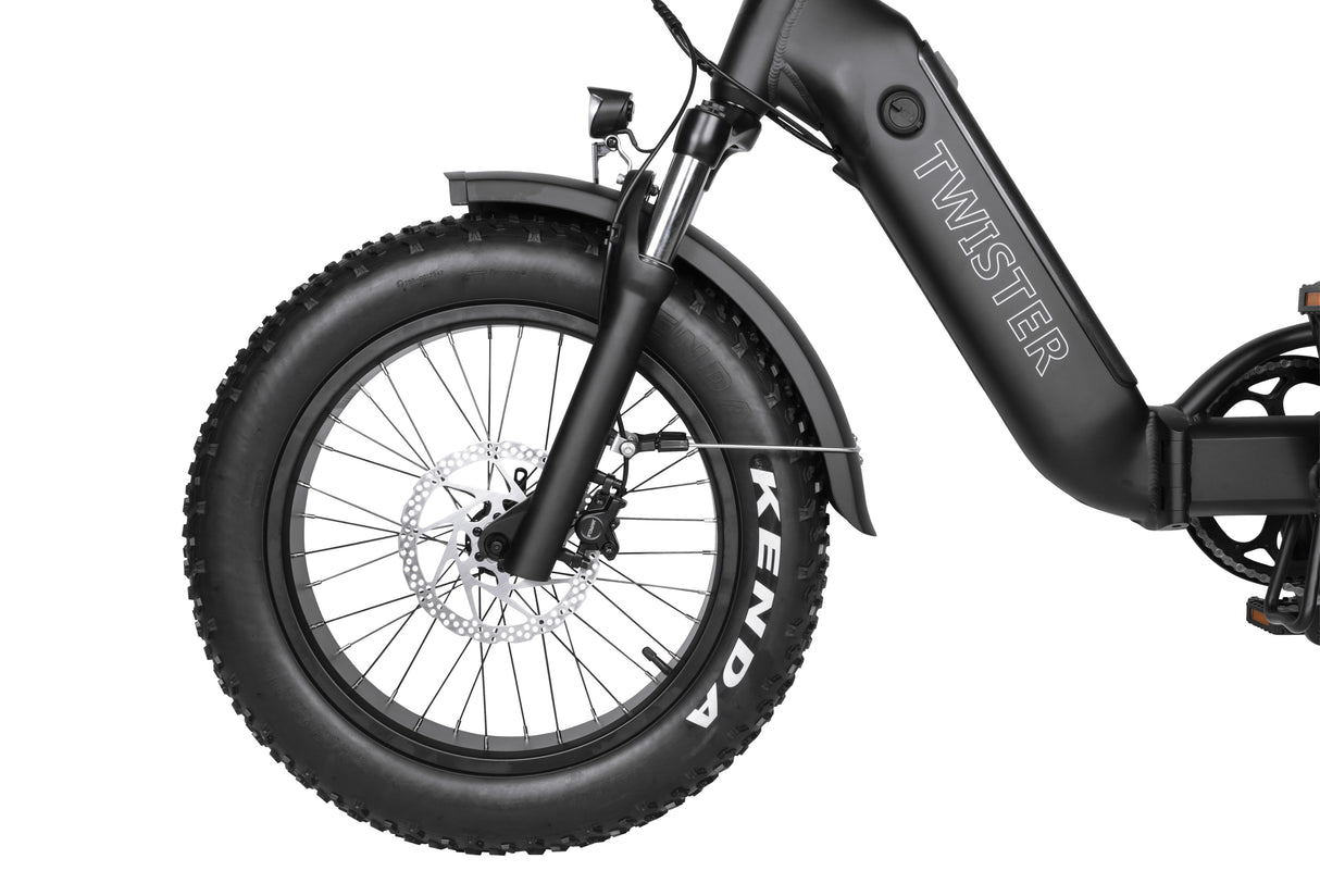 T4B TWISTER 500-Watt Folding Fat-Tire eBike