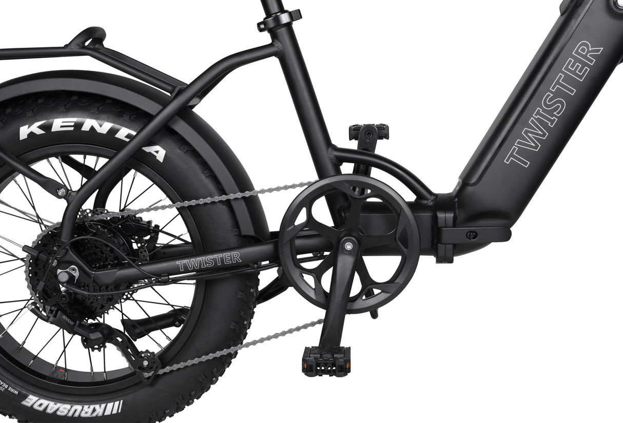 T4B TWISTER 500-Watt Folding Fat-Tire eBike
