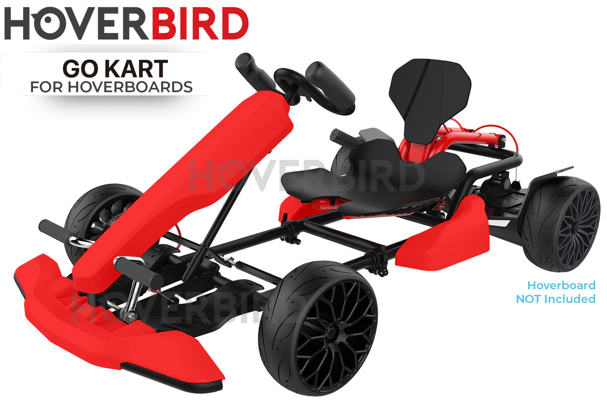 Hoverkart Gokart Attachment Kit For All Compatible Hoverboards Red