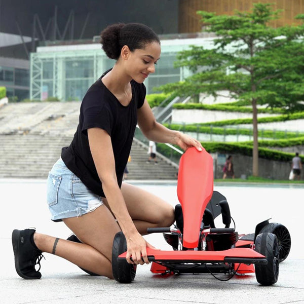 Hoverkart Gokart Attachment Kit For All Compatible Hoverboards Red