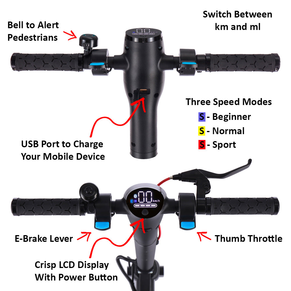 T4B Inceptor Electric City Scooter 350W/36v/7.5ah