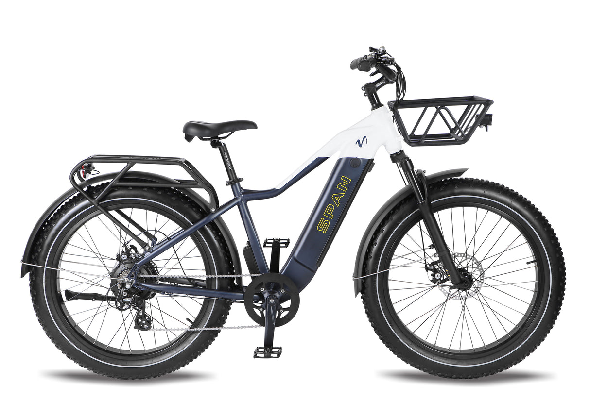 Span V1 City Rider High Step 750W Commuter Midnight Blue/White