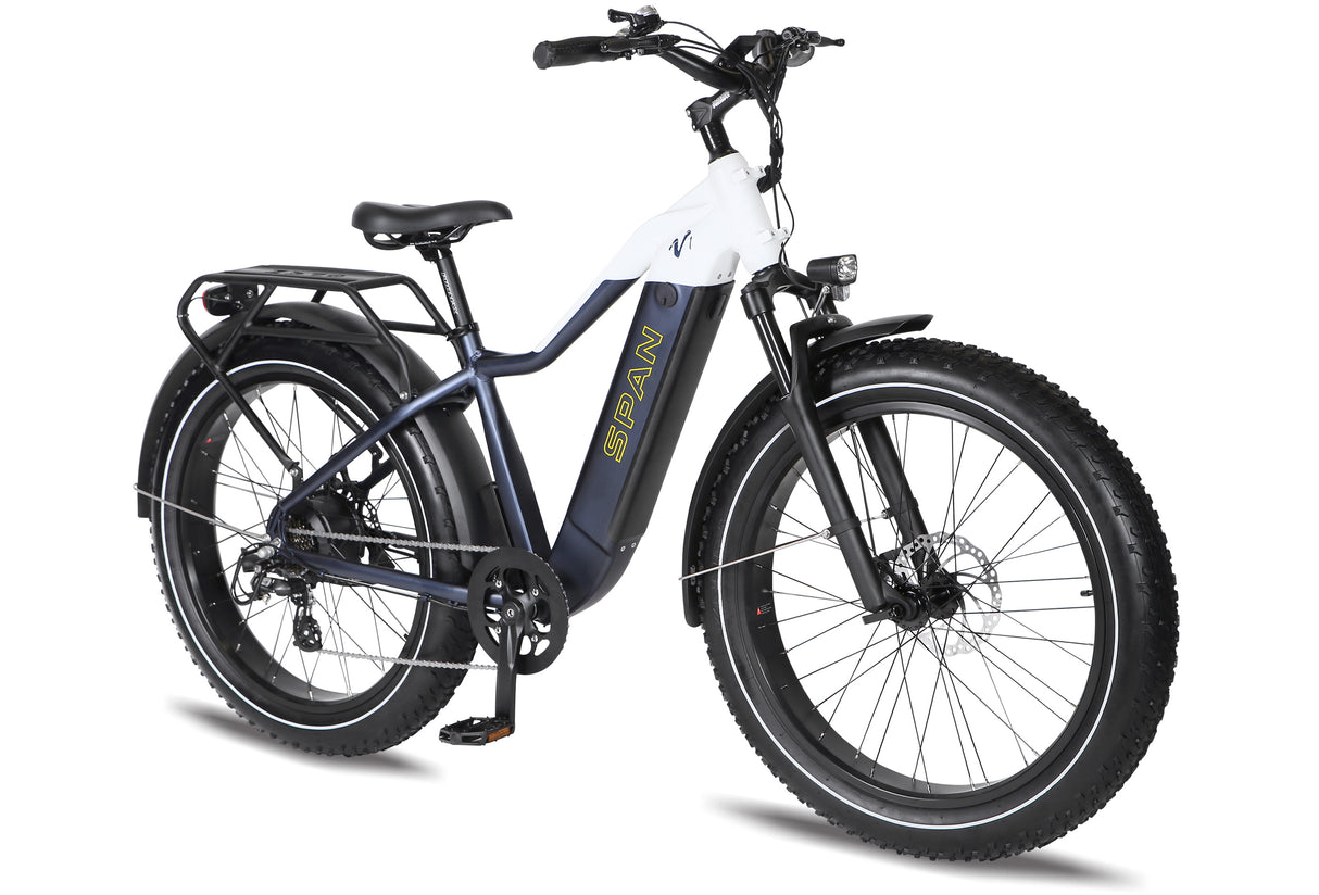 Span V1 City Rider High Step 750W Commuter Midnight Blue/White