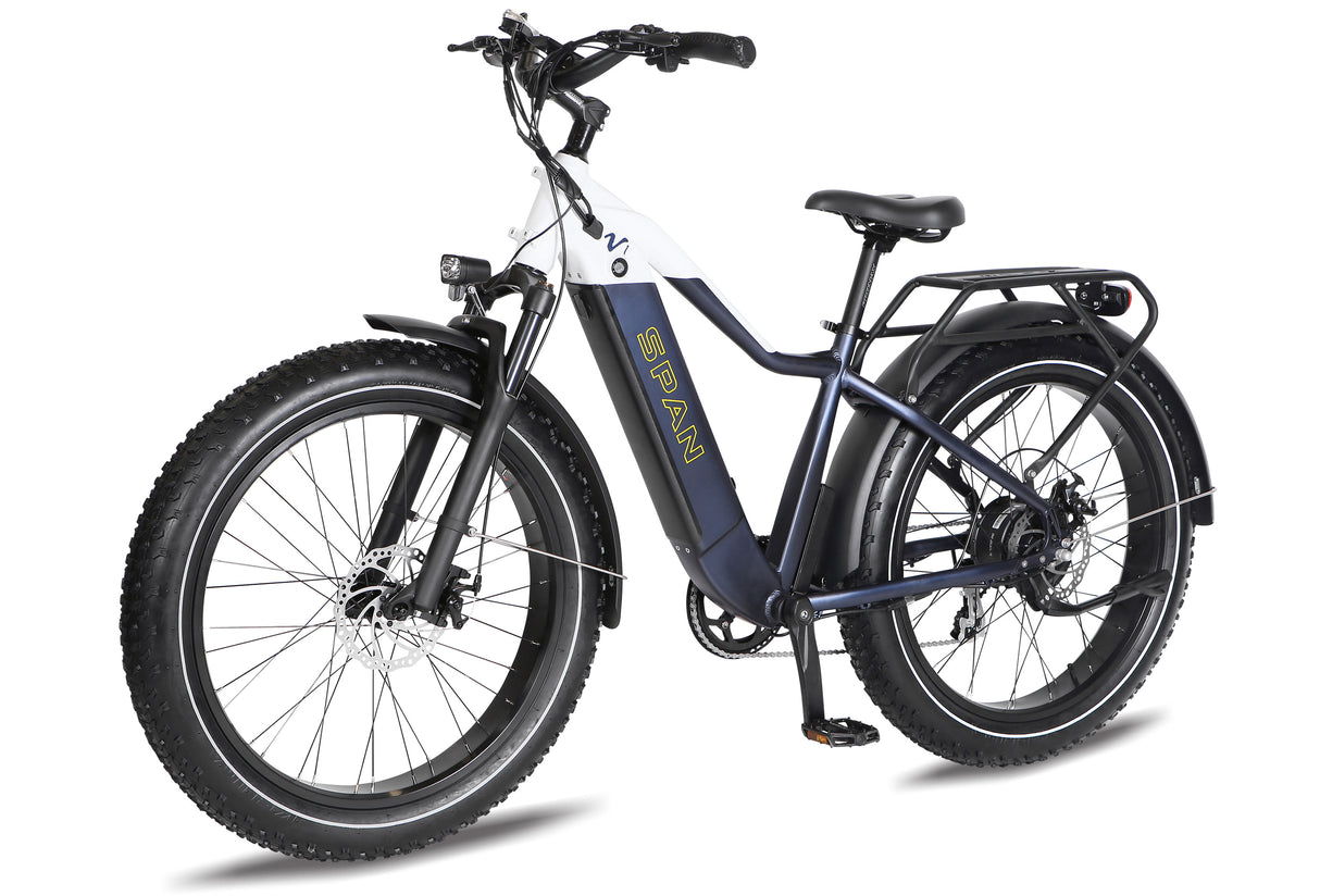 Span V1 City Rider High Step 750W Commuter Midnight Blue/White