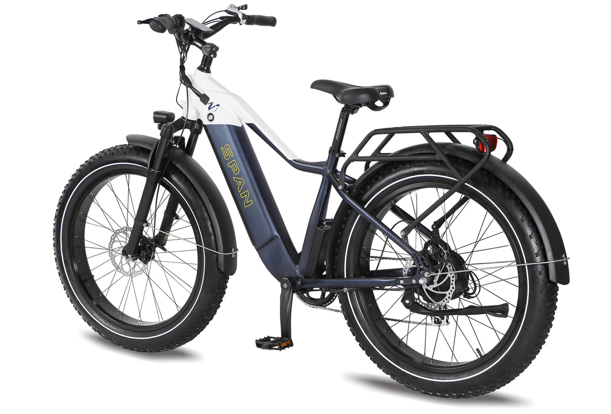 Span V1 City Rider High Step 750W Commuter Midnight Blue/White