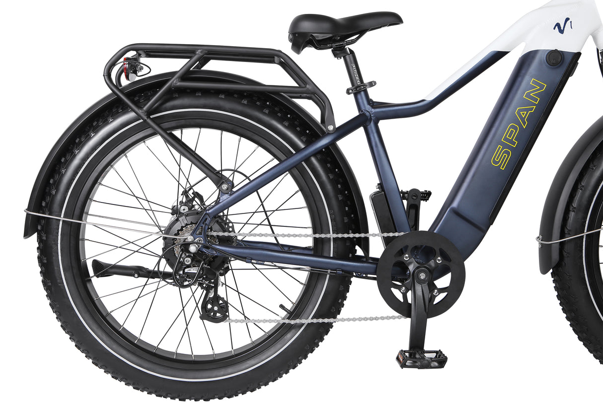 Span V1 City Rider High Step 750W Commuter Midnight Blue/White