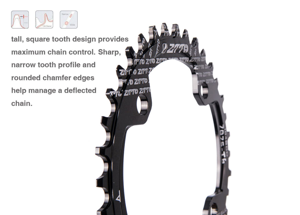 36T Narrow Wide Chainring (9, 10, 11 Speed)