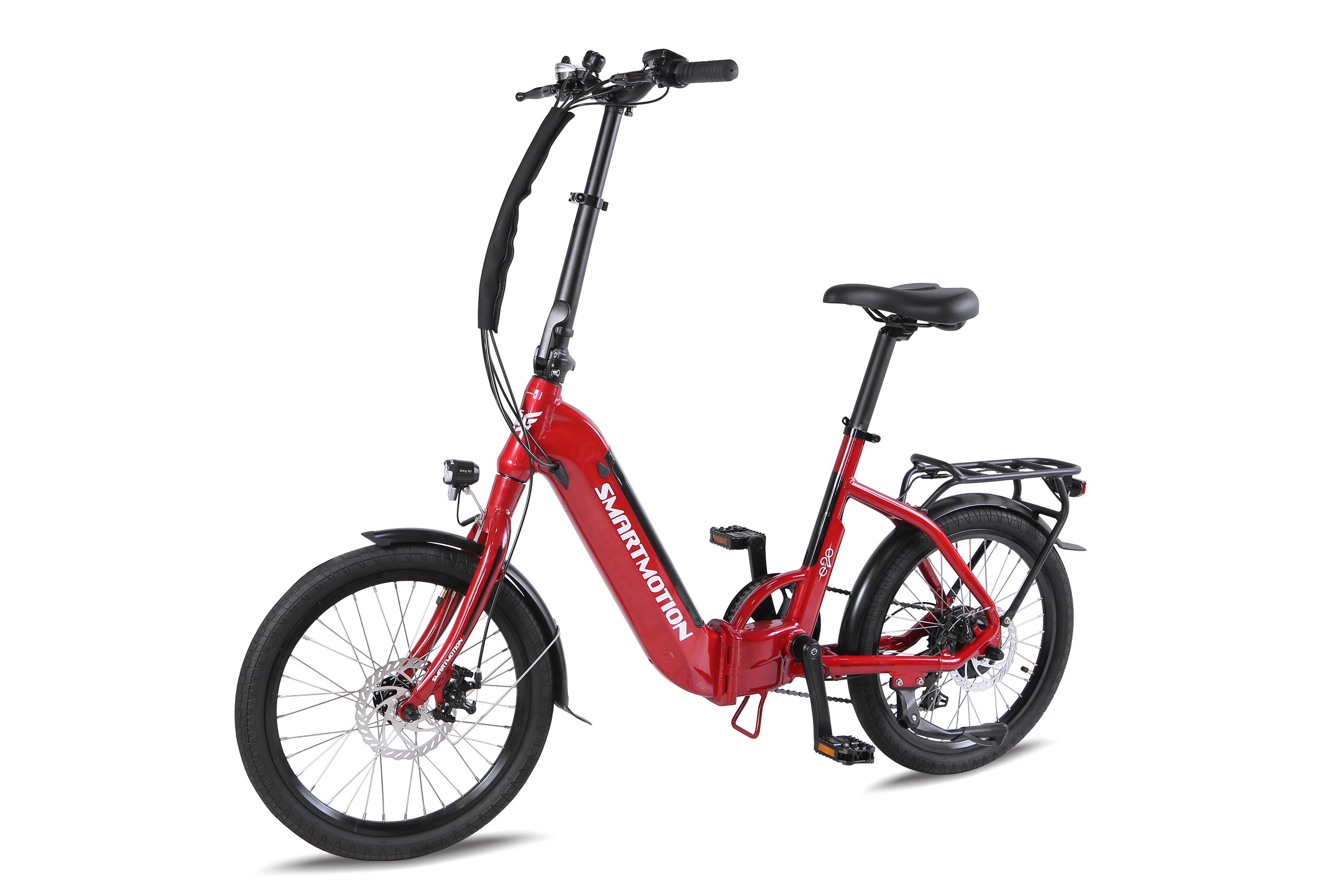 SmartMotion Step Thru 250w Folding eBike White eBikes Calgary eBikesCalgary