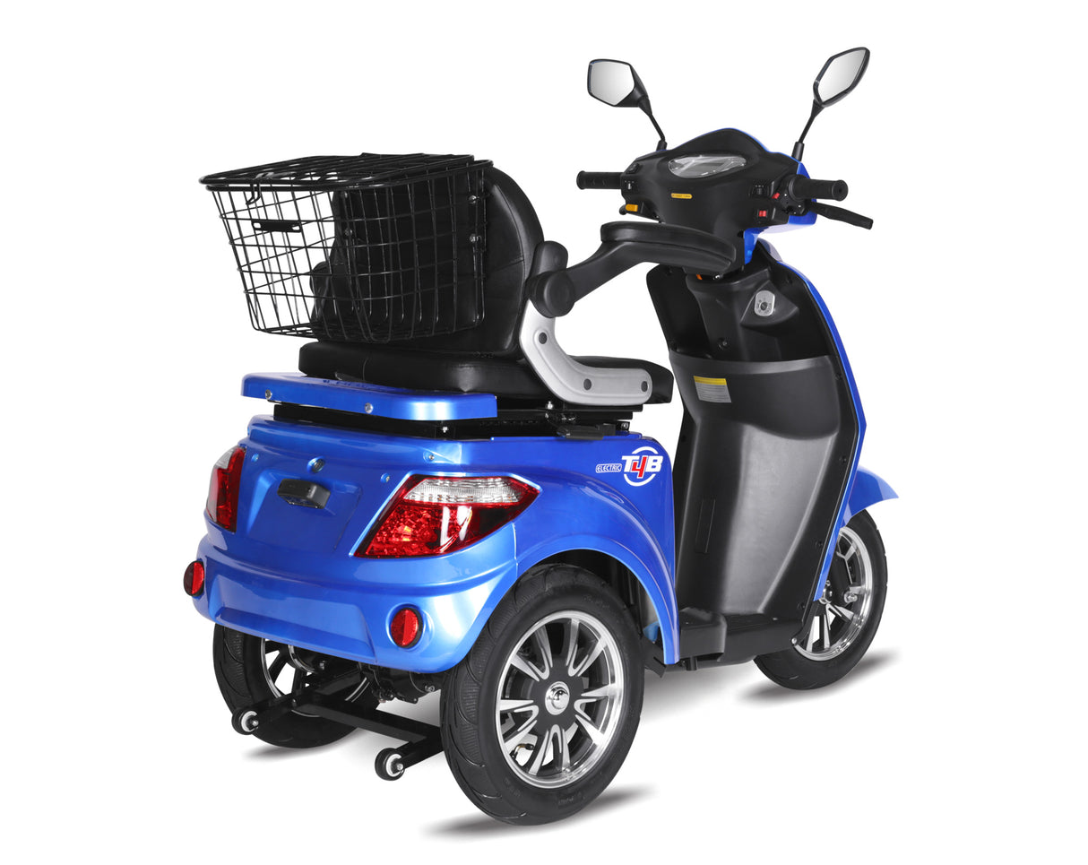 T4B Single Mobility Electric Scooter 500W 48v20ah (Blue) - FREE SHIPPING