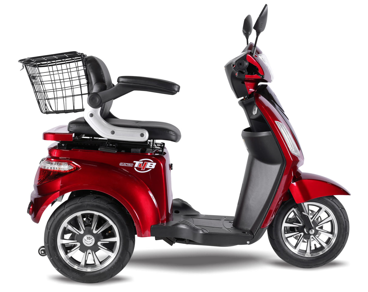 T4B Single Mobility Electric Scooter 500W 48v20ah (Red) - FREE SHIPPING