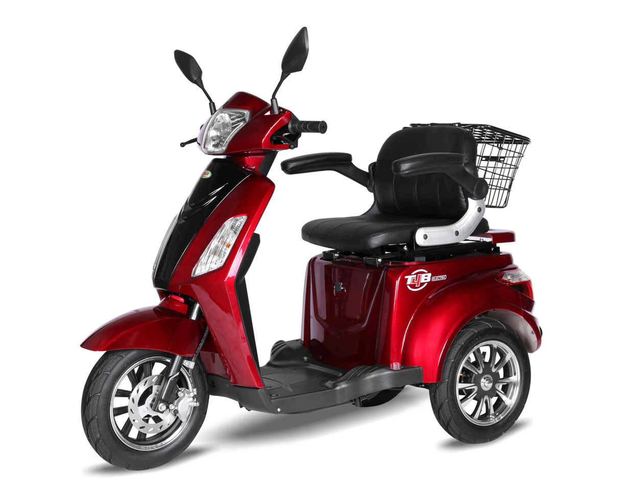 T4B Single Mobility Electric Scooter 500W 48v20ah (Red) - FREE SHIPPING