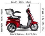 T4B Single Mobility Electric Scooter 500W 48v20ah (Red) - FREE SHIPPING