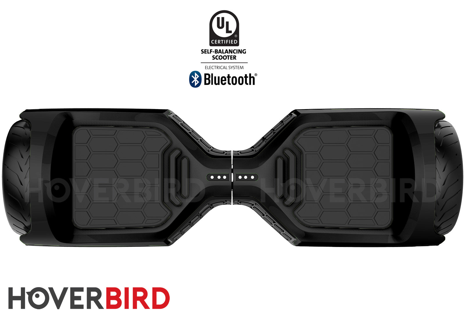 Hoverbird Heavy Duty ES11 UL2272, 500W 6.5” Lambo Start Sound Hoverboard  Black