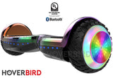 Hoverbird Heavy Duty ES12 Pro UL2272, 400W 6.5” LED Wheels Hoverboard Rainbow