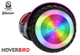 Hoverbird Heavy Duty ES12 Pro UL2272, 400W 6.5” LED Wheels Hoverboard Rainbow