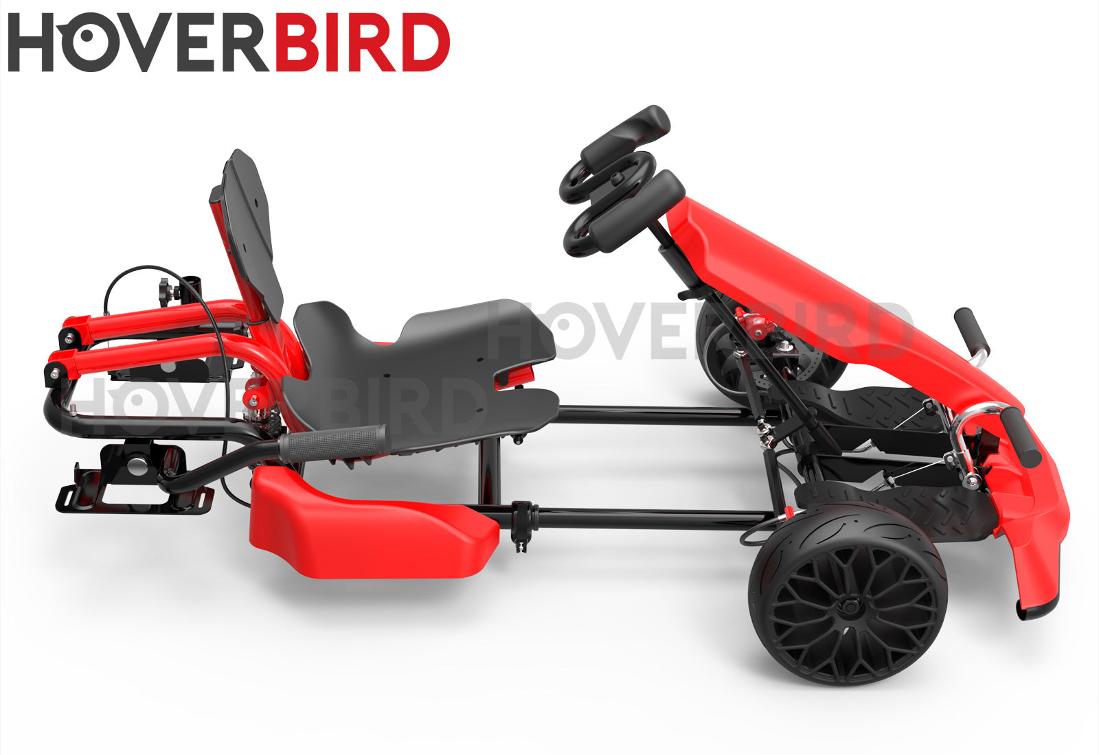 Hoverkart GoKart Attachment Kit Red Hoverboards eBikes Calgary eBikesCalgary