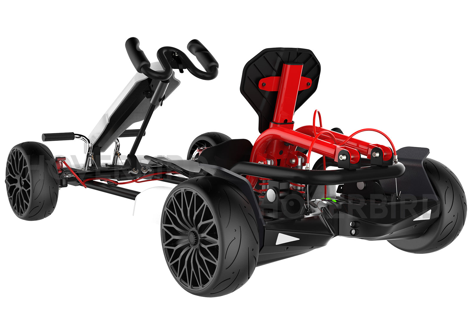 Hoverkart Kit for Hoverboards White Hoverboards eBikes