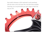 36T Narrow Wide Chainring (9, 10, 11 Speed)